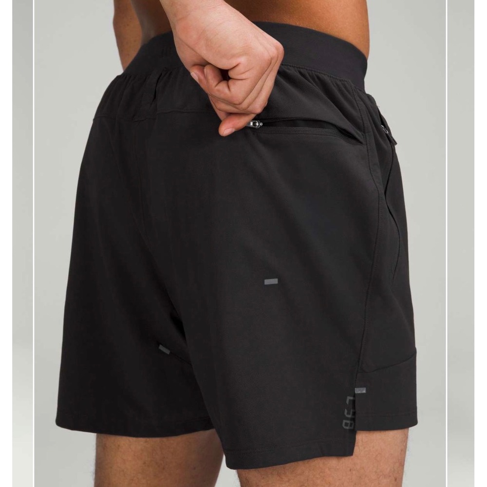 Lululemon License to Train Linerless Shorts 7 Black Running Athletic Size M